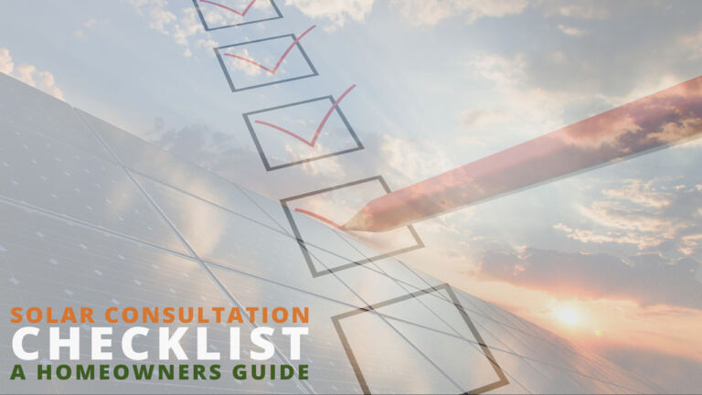 Solar Consultation Checklist