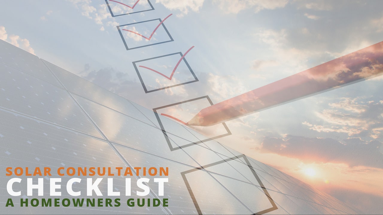 Solar Consultation Checklist