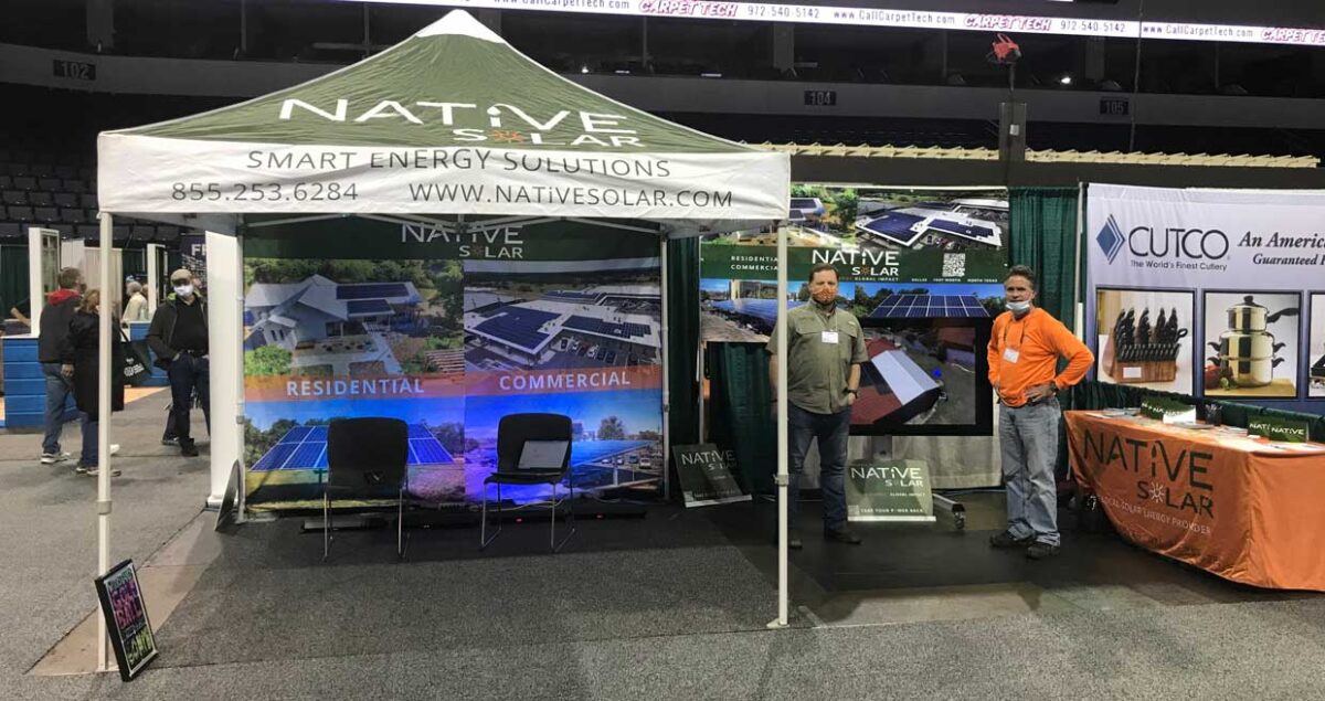 Fort Worth Texas Home and Garden Show NATiVE Solar Aug 2021