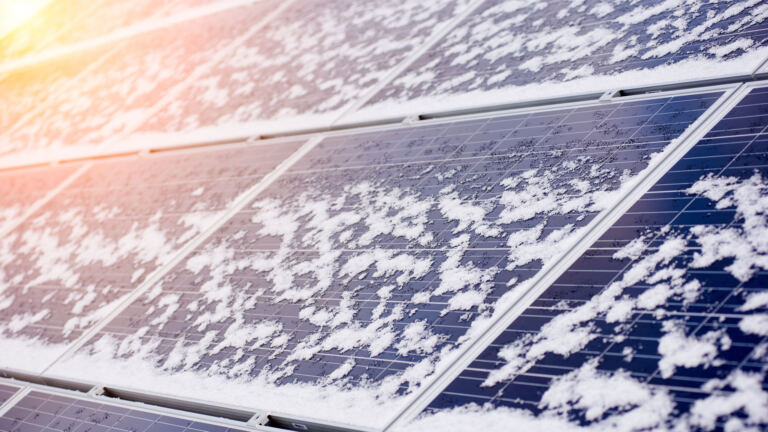 Winter with Solar Power